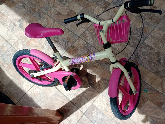 Bicicleta aro 16 menina rosa