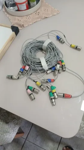 Cabo para microfone de bateria 