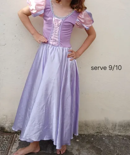 Fantasia Princesa Rapunzel serve de 8 a 10