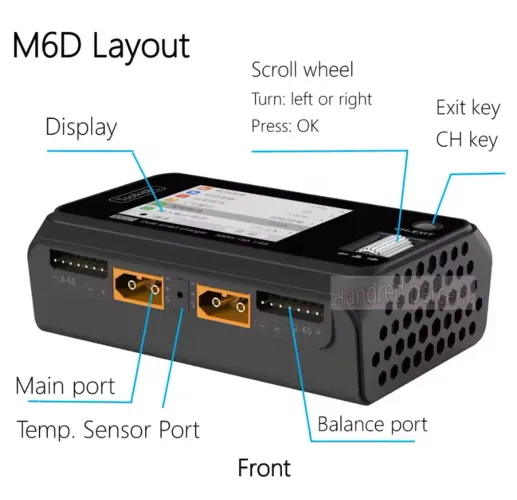 Carregador ToolkitRC M6D V3 500w Dual