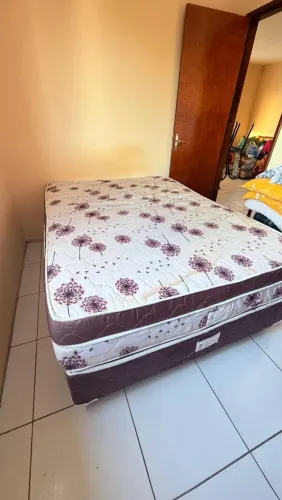Cama Box Casal Completa (Colchão + Base)