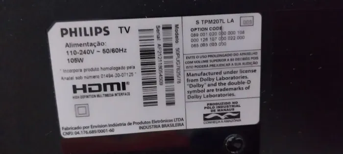 TV pra retirada de peças 