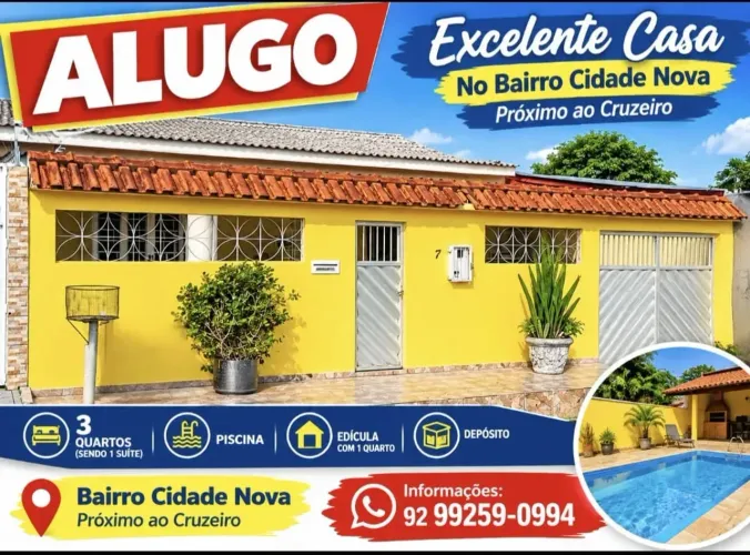 Imóvel para aluguel com 250 metros quadrados com 4 quartos em Cidade Nova - Manaus - AM
