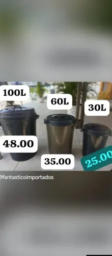 Balde de 30 LT 25.00 .60 LT 35.00.100 LT 48.00 