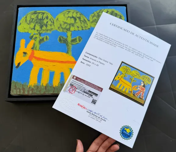 Quadro Antônio Poteiro com Certificado