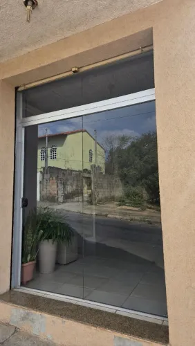 Porta Blindex de Correr Completa com Ferragens e Fechadura - Excelente Estado