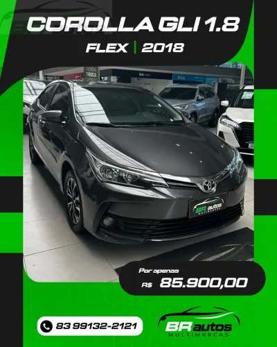 Toyota Corolla GLI 1.8 Flex 16V Aut. 2018