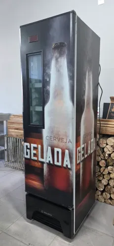 Cervejeira Metalfrio Vertical 336 Litros Porta Glass Viewer Adesivada Optima VN28FP 110V