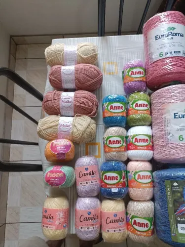 Lote linhas de crochê - preço abaixo do mercado
