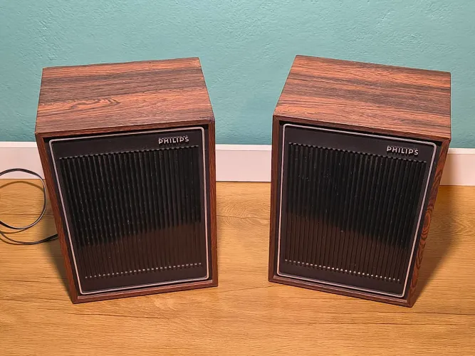 Caixa acústica antiga vitrola Philips gf 703