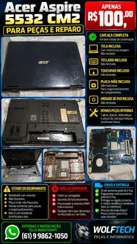 Carcaça Acer Aspire 5532