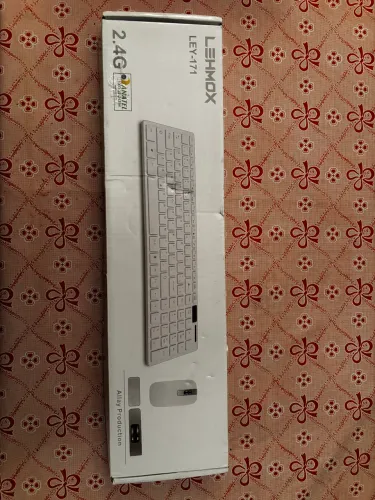 Kit Teclado E Mouse Wireless Sem Fio Usb 2.4 Ghz Ultra Slim Lehmox Ley-171 Cor Branco