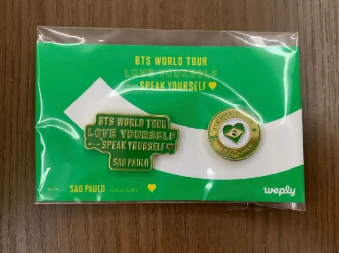 BROCHES WEPLY BTS LOVE YOURSELF TOUR ORIGINAIS 