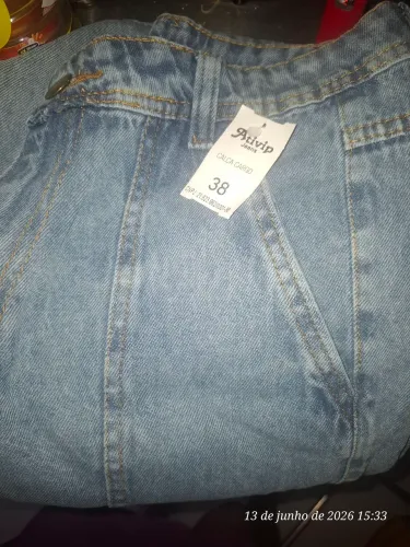 Calça cargo jeans tamanho 38