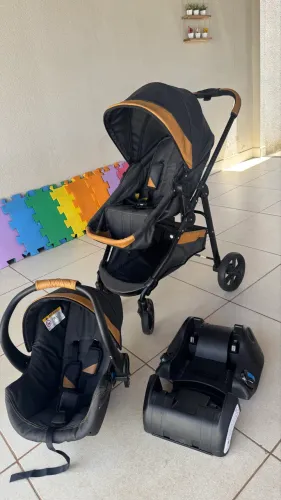 Carrinho Galzerano Extreme + Bebê Conforto + Base | Travel System