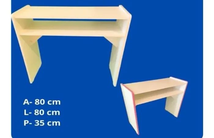 Mesa de manicure reta grande 100% MDF