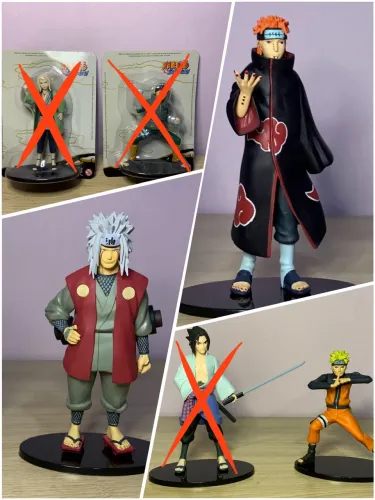 Bonecos - Naruto, Jiraya e Pain