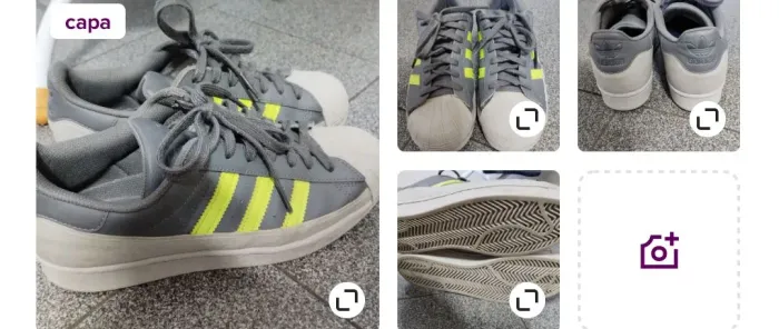 Tênis Adidas Superstar MG Cinza