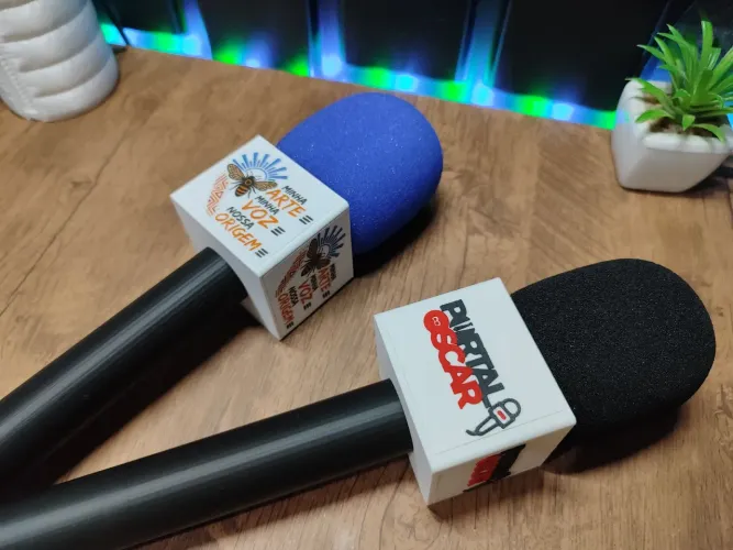 Microfone Adaptador de Lapela Com Canopla Personalizada