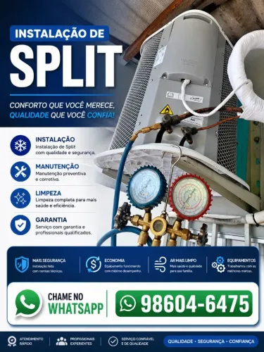 Desinstalação de ar condicionado SPLIT 