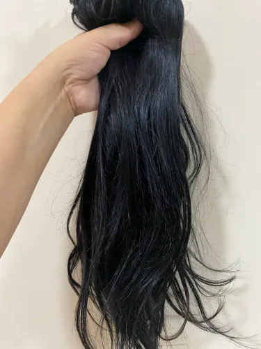 Aplique de cabelo humano 57cm 245g