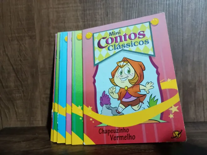 7 livros mini contos clássicos usados na condição