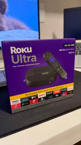 Aparelho de Streaming Roku Ultra 4K Wi-Fi 6 - Novo