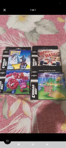 Lote com 6 jogos do Cougar Boy na caixa novinhos