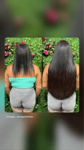 Venda e aplicação de cabelos humanos Mega Hair