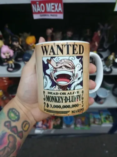 Caneca Luffy Gear 5 - Nika One Piece Zoro Sanji Porcelana Personalizada - NerdDog Store