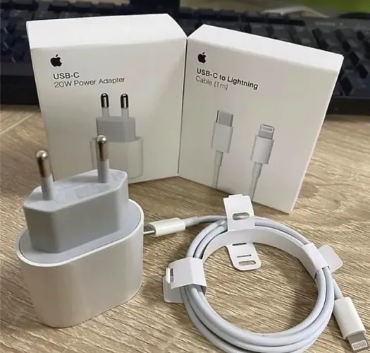 Kit - Carregador IPhone Cabo C ou Lightning + Fonte 20W - Pronta Entrega