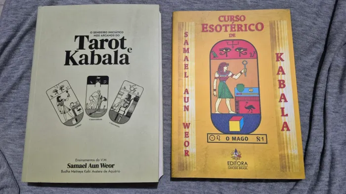 Kit Livros: Tarot e Kabala, Tarot Egípcio por: Samael Aun Weor (semi novos)