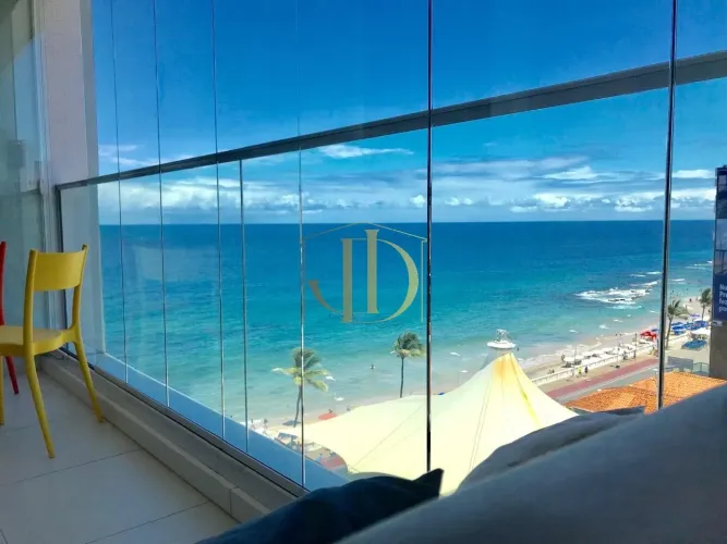 EXPRESSO 2222 | Barra Vendo apartamento de 1/4, com 50m², vista mar, andar alto, mobiliado