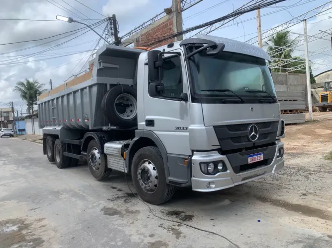 Mercedes benz Atego 3033 bitruck 8x2 caçamba