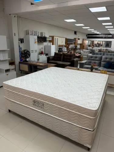 Cama Box Queen Ortobom Airtech Spring Pocket com Molas ensacadas - Entrega Imediata