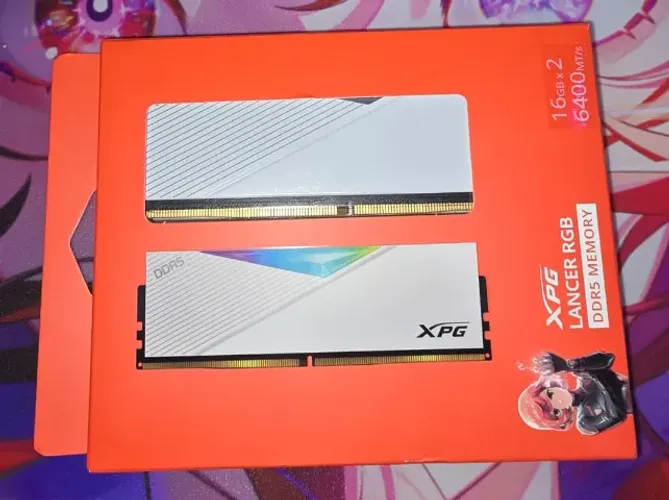 Memória ddr5 XPG lancer 32gb (2x16) 6400 mhz cl32 lacrada.