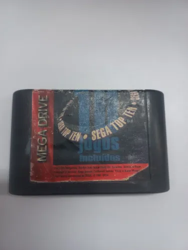 Cartucho Mega Drive multijogos 10 jogos