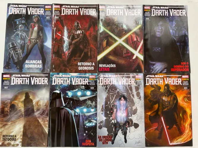 Lote HQs Star Wars: Darth Vader (Panini) - Edições 03,4,5,6,7,9,10 e 11