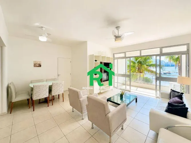 Apartamento Frente Mar, 3 Quartos (2 Suítes), Lazer, à venda em Jardim Astúrias, Guarujá.