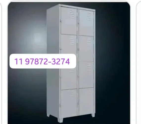 Armario em aço 8 Portas pequenas 