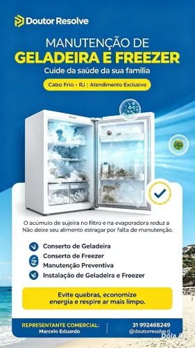 CONSERTO de Geladeira e Ar condicionado 