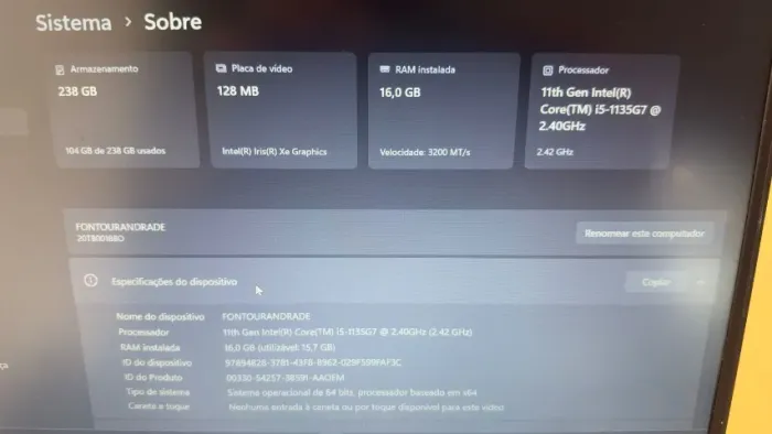 Notebook Lenovo Thinkpad