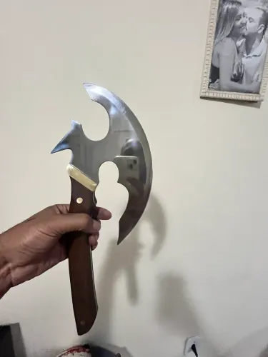 Machado viking feito à mão de disco de arado