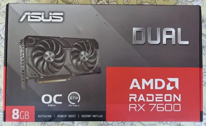 Placa de Vídeo Asus Radeon RX 7600 Dual EVO OC Edition - 8GB GDDR6 (DUAL-RX7600-O8G-EVO)
