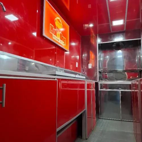 Trailer de lanche para chorro quente, comporta 3 pessoas