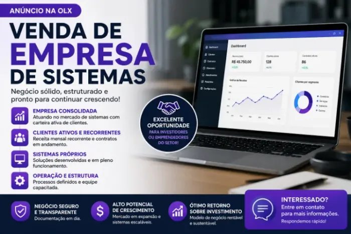 EMPRESA REVENDA SISTEMAS - FATURAMENTO ATIVO 30 MIL