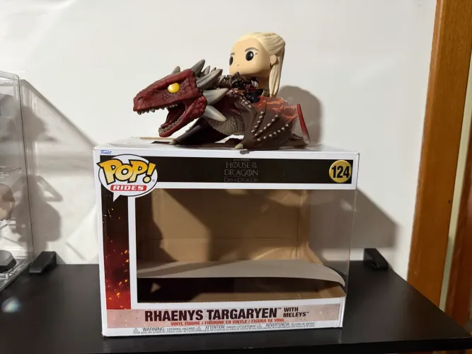 Funko pop a casa do dragão Rhaenys Targaryen with Meleys (#124)