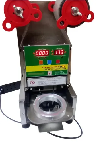 Máquina Profissional Seladora de Copos e Potes YODO Mod. 2580D Automática de Mesa
