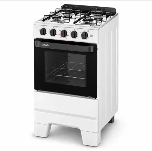 Fogão Esmaltec 4 Bocas com Forno, Seminovo e sem Defeitos