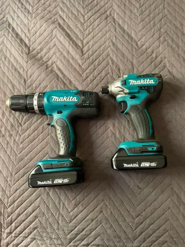 KIT MAKITA 18V LXT - FURADEIRA + PARAFUSADEIRA DE IMPACTO